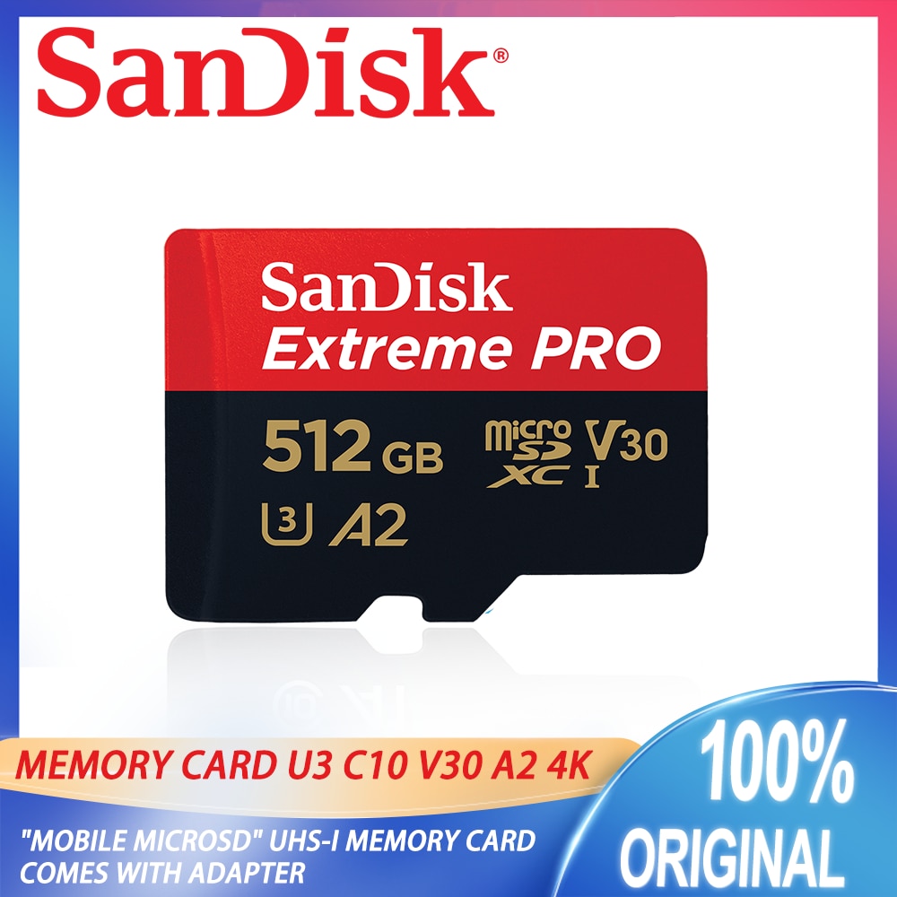 SanDisk Extreme PRO ޸ ī, 256GB 512GB ũ SD ī, 64GB TF ī, ī޶ Ȯ ޴ ޸  ķ п